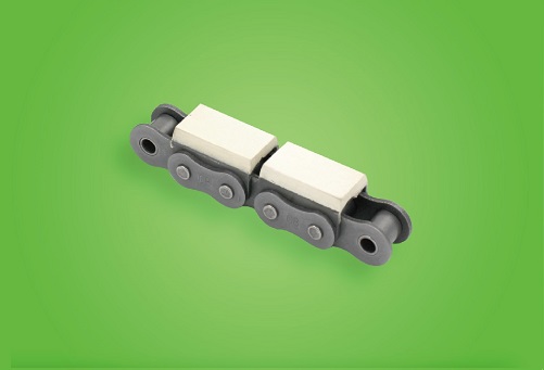 Roller Chain With Vulcanised Elastomer Profiles